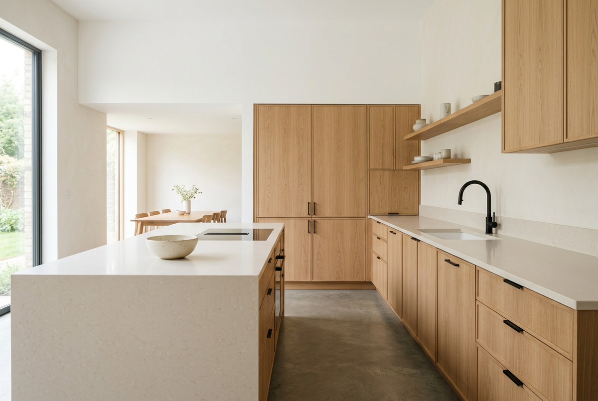 Proposition de cuisine minimaliste pour Prestige Cuisine